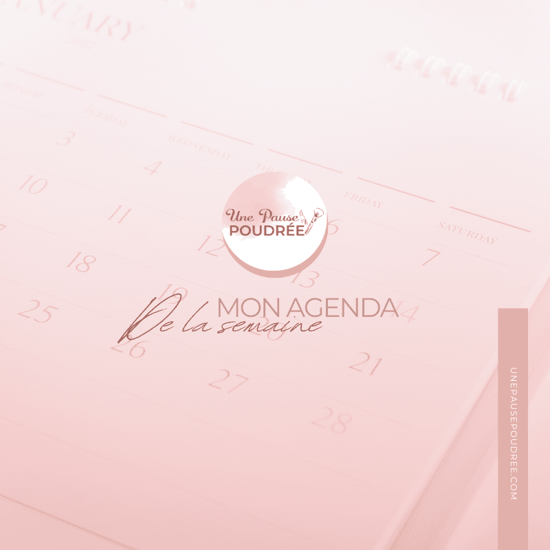 Mon agenda de la semaine à télécharger