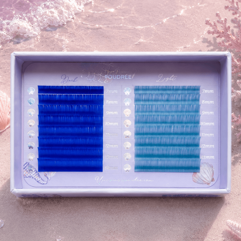 Cils autofloraison colorés 0.07C 7-14mixt mermaid lashes